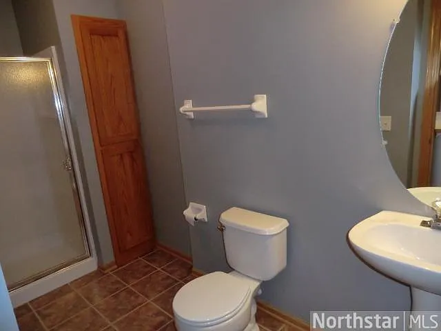 Main floor 3/4 bath with ceramic flooring!