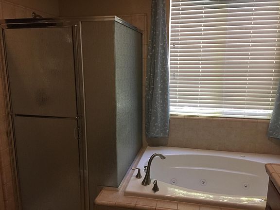 Master Bath. Shower + jacuzzi tub