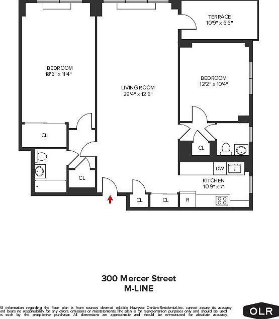 1st image of 300 Mercer St APT 18M