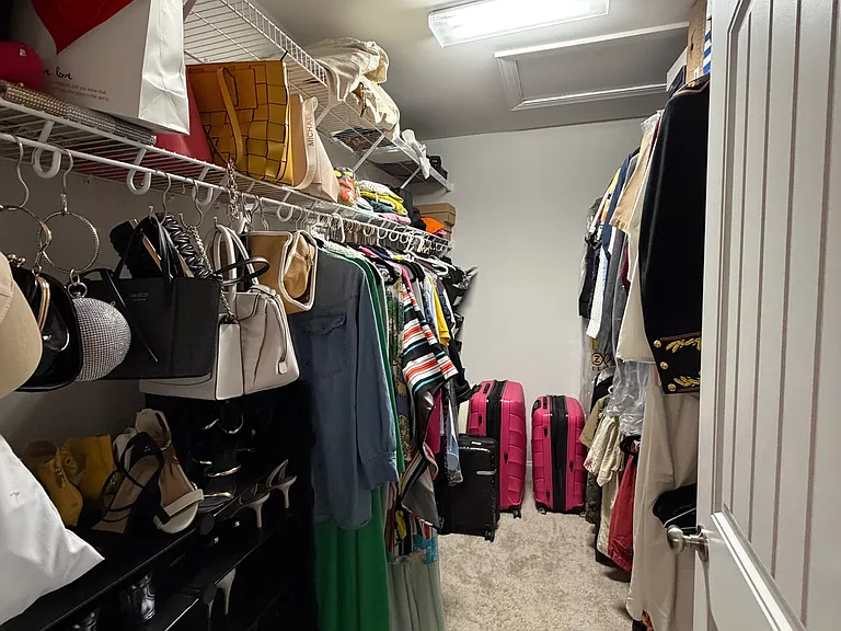 Walk-in closet for master bedroom