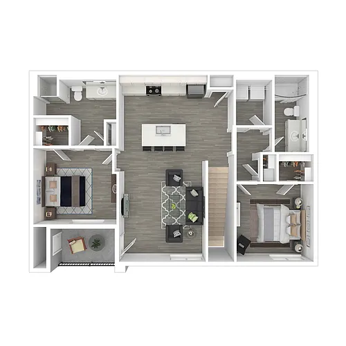 Floor plan 2x2 AU-2.2