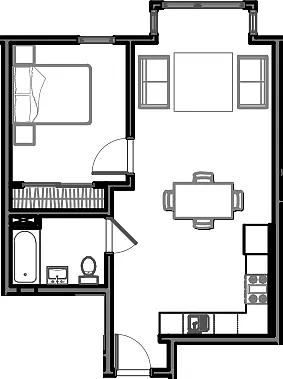 Floor plan Model B