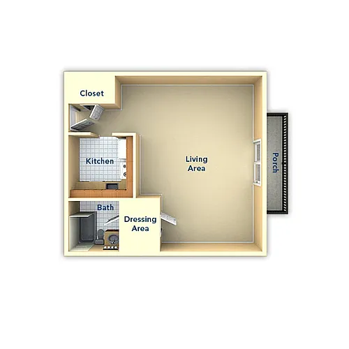 Floor plan Studio