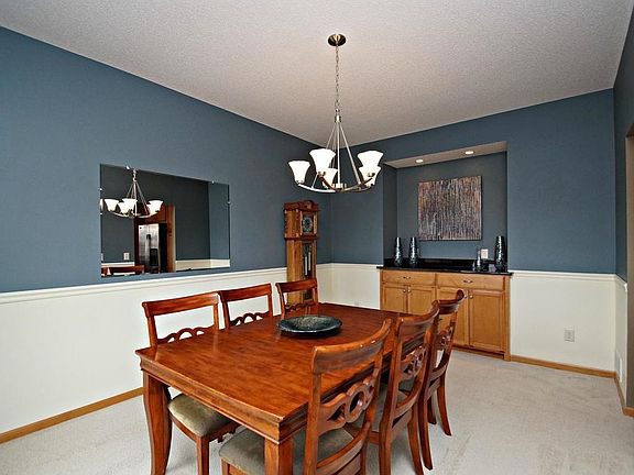Formal dining room with built-in buffet