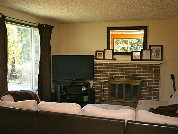 Cozy living room with fireplace