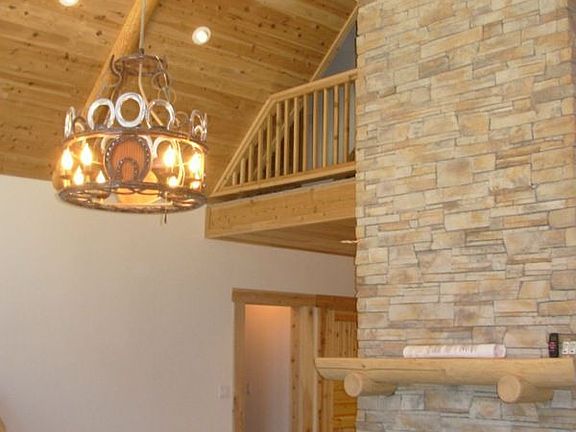 Pellet Stove Insert In Living Room