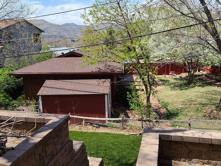 Mountain view from patio!