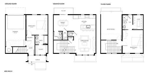 Floor plan Arc Hus II