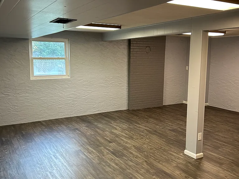 Spacious family room on lower level