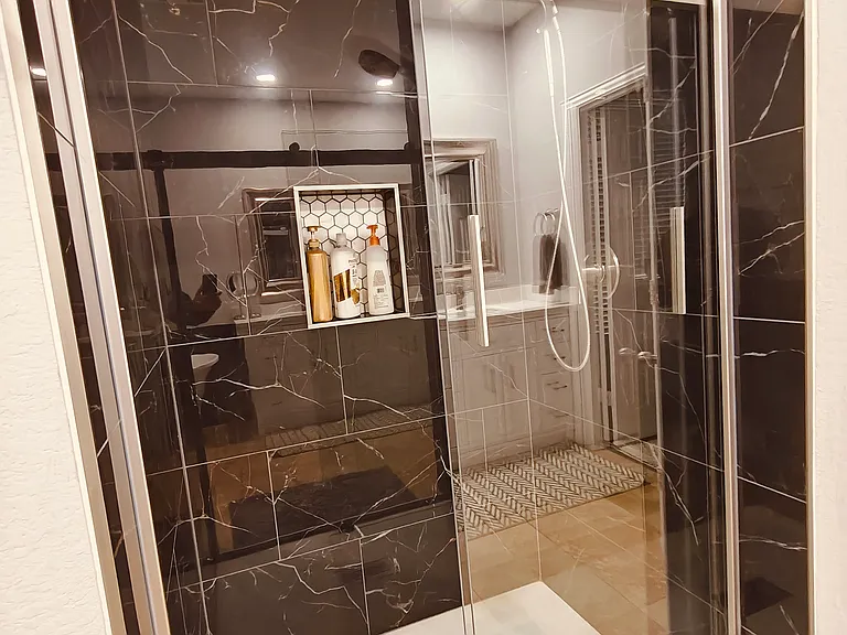 Standing Shower in Master Bathroom