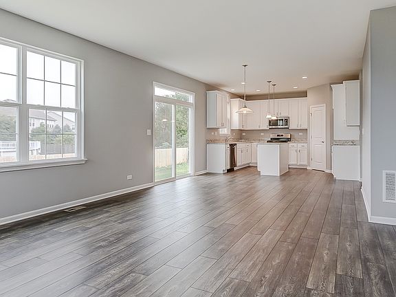 Great room view to kitchen