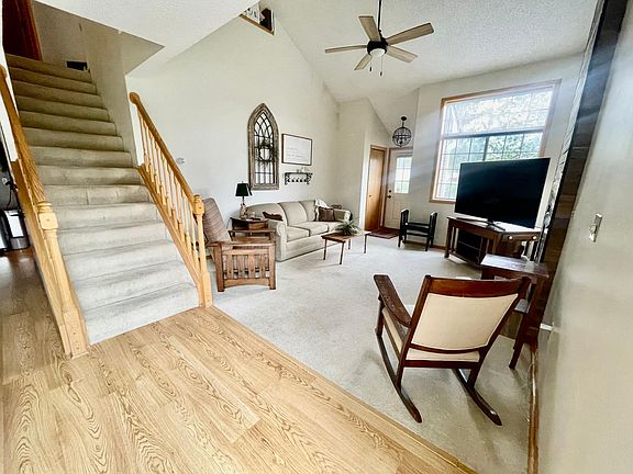 Open concept dining/living space