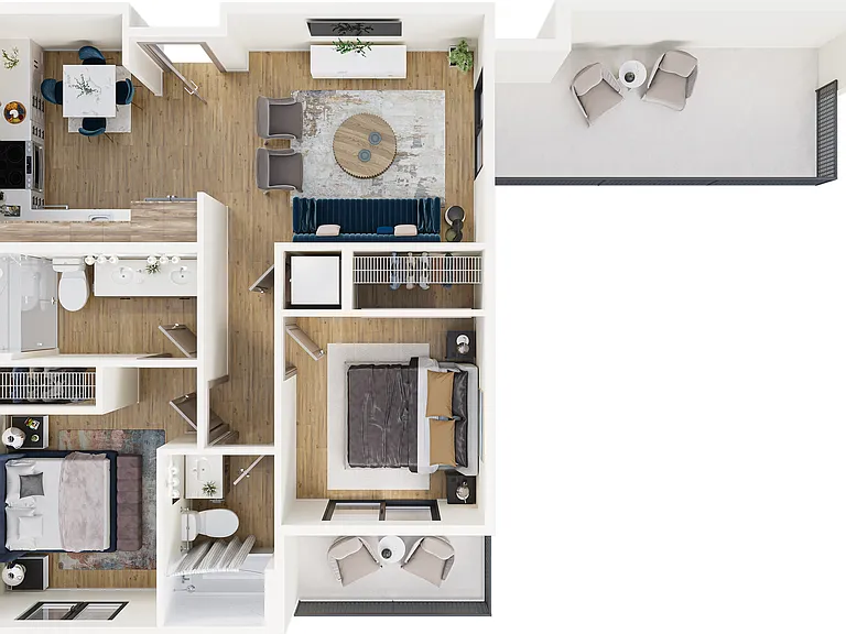 Type 3 | Double Balcony Type 3 | Double Balcony