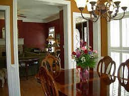 Sep. dining room with heavy trim