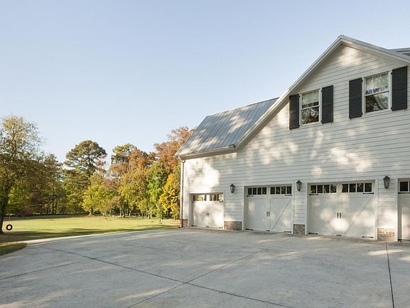 garage and parking area