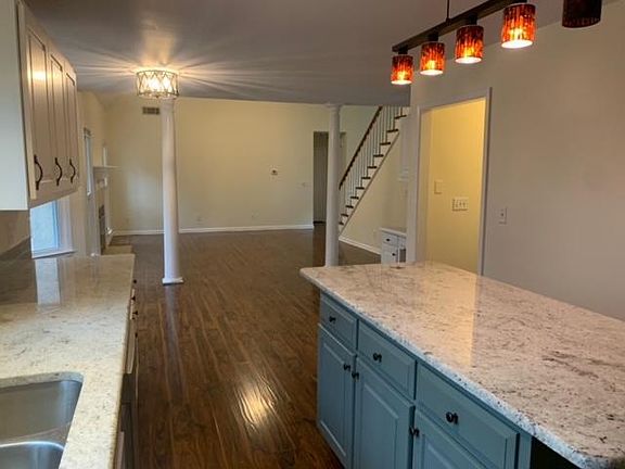 Living Room View from Kitchen and Eat-In area