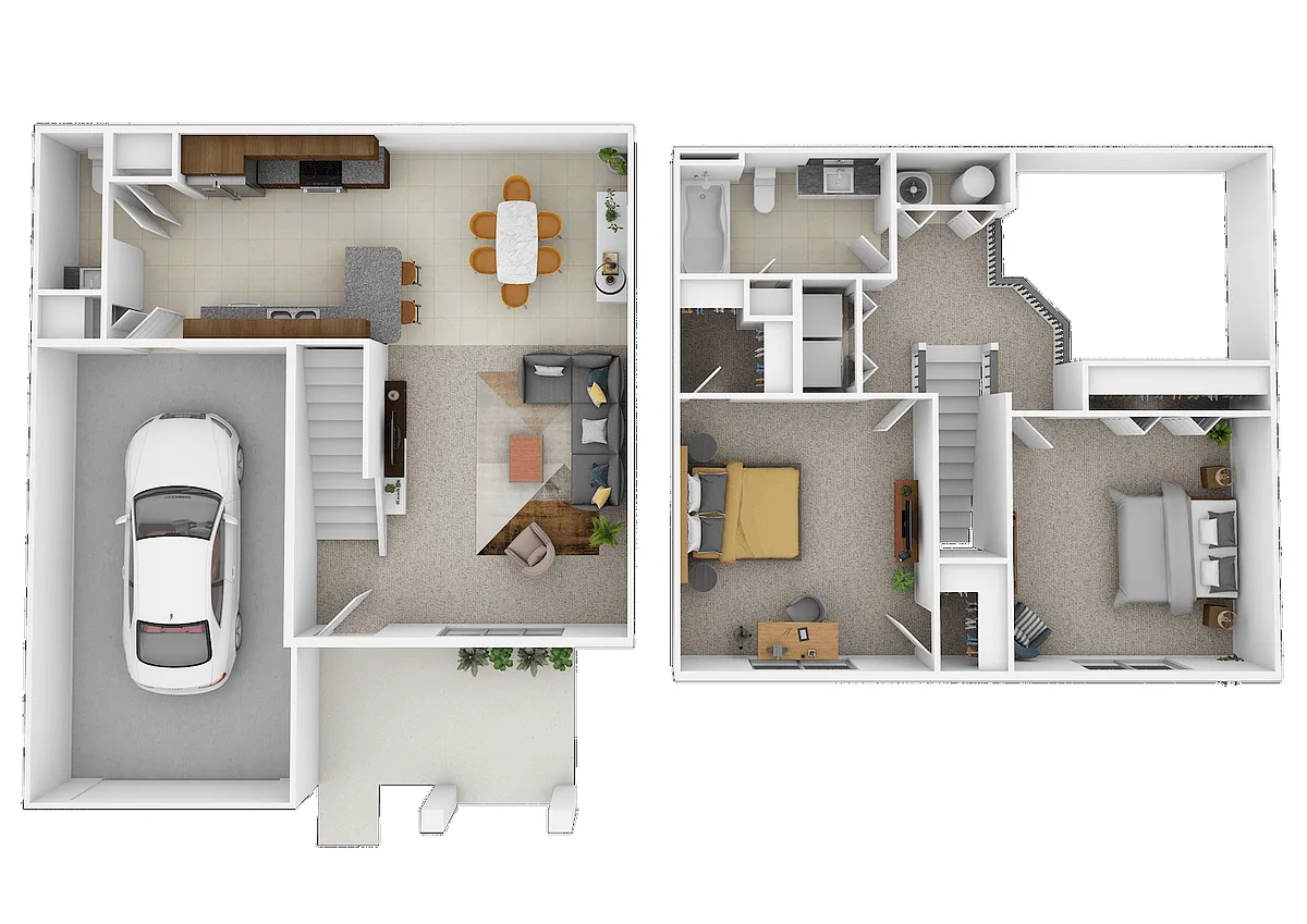 Floor plan 2 Bedrooms 1.5 Bathrooms