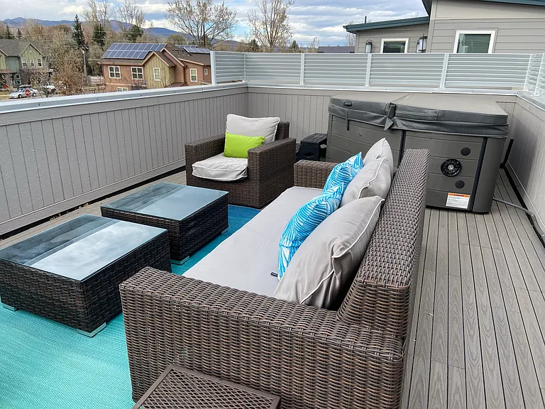 Rooftop with hot