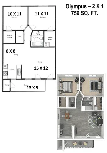 Floor plan Olympus Renovated