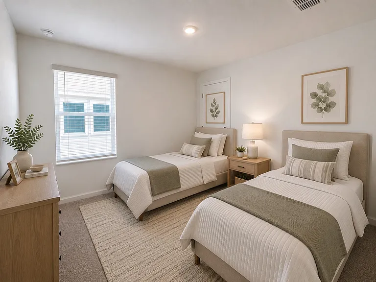 GUEST BEDROOM -STAGED