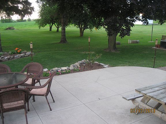 Backyard view from patio