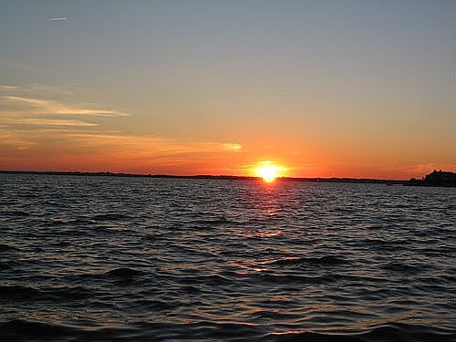 Spectacular sunsets at the bay each night.