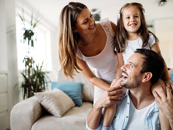 The spacious design is perfect for spending time with the whole family.