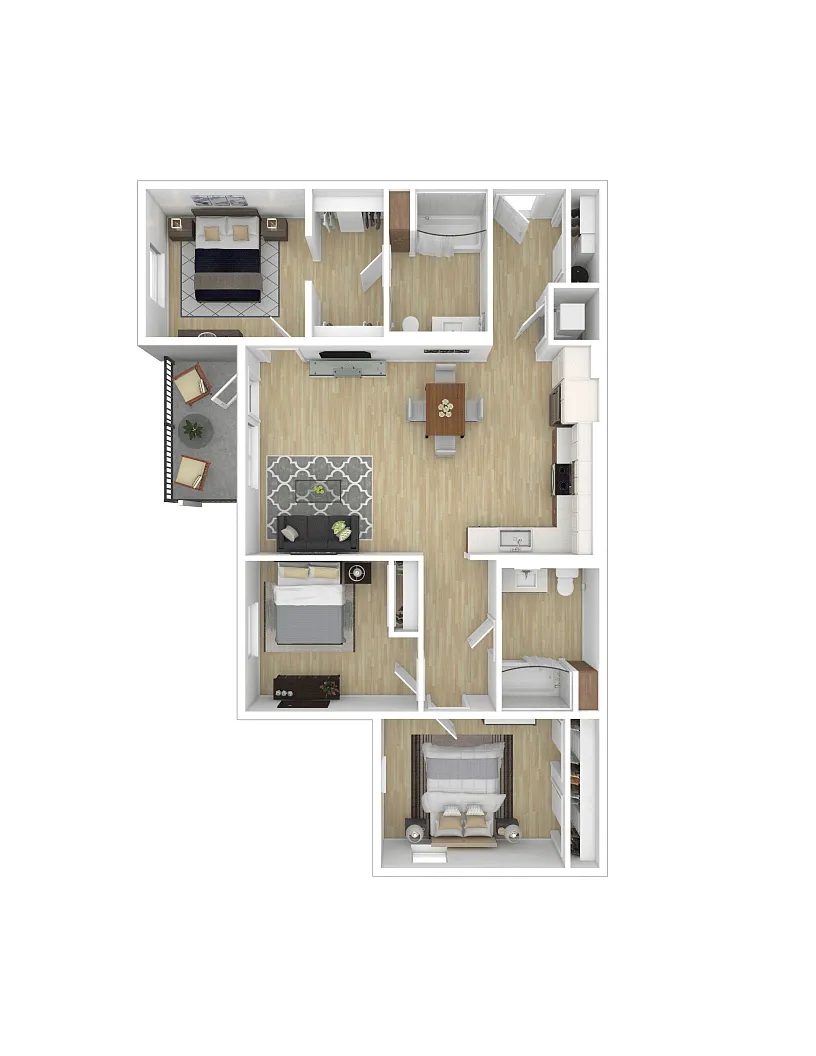 Floor plan 3X2 B
