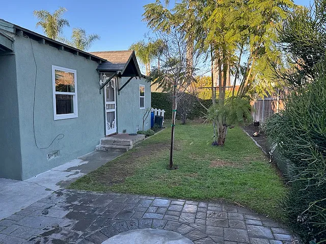 Front of back house.