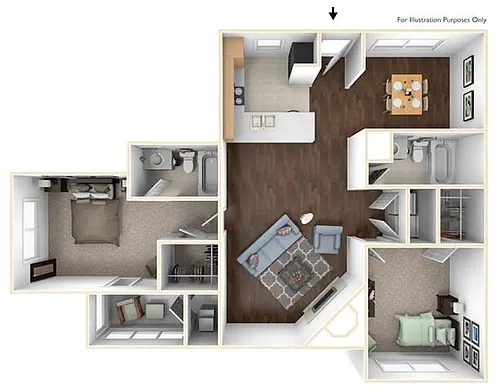 Floor plan 2X2D