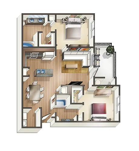 Floor plan B2A-sp