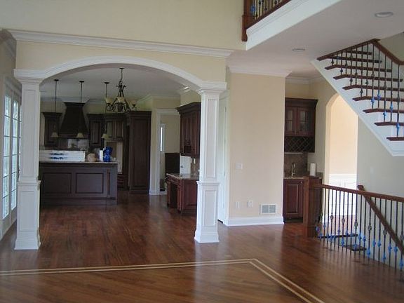 view into kitchen from greatroom