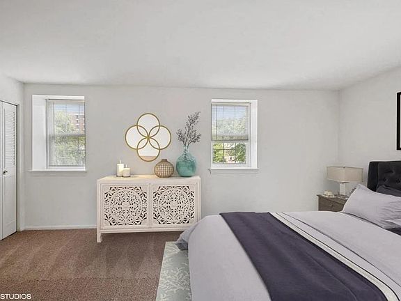 Spacious bedrooms flooded with natural light