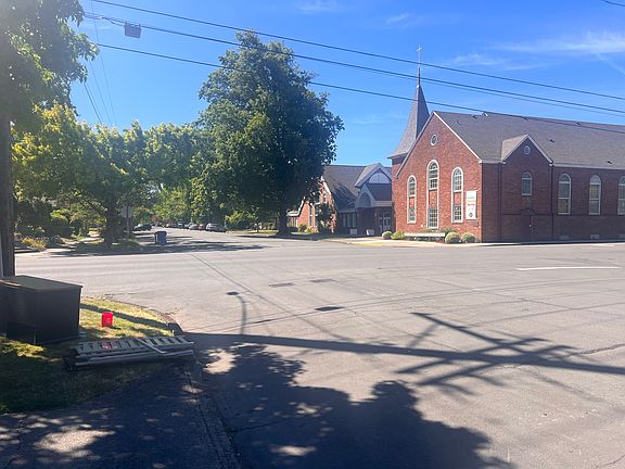 across the street view of church