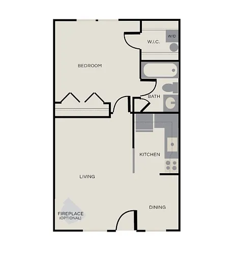 Floor plan 1X1