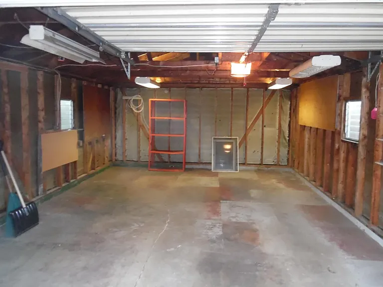 Inside the garage