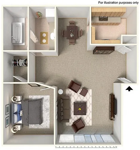 Floor plan 1X1
