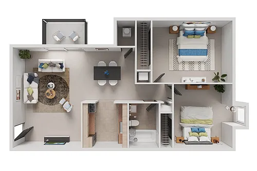 Floor plan 2 Bedroom