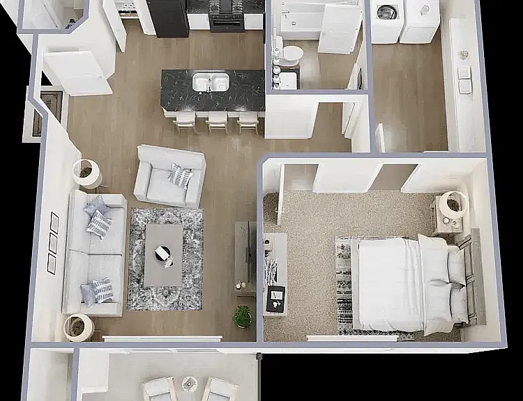One bed one bath Jr