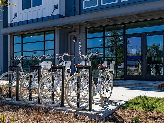 Explore convenient bike-friendly living at this modern apartment complex.
