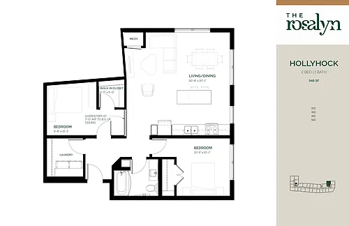 Floor plan Hollyhock