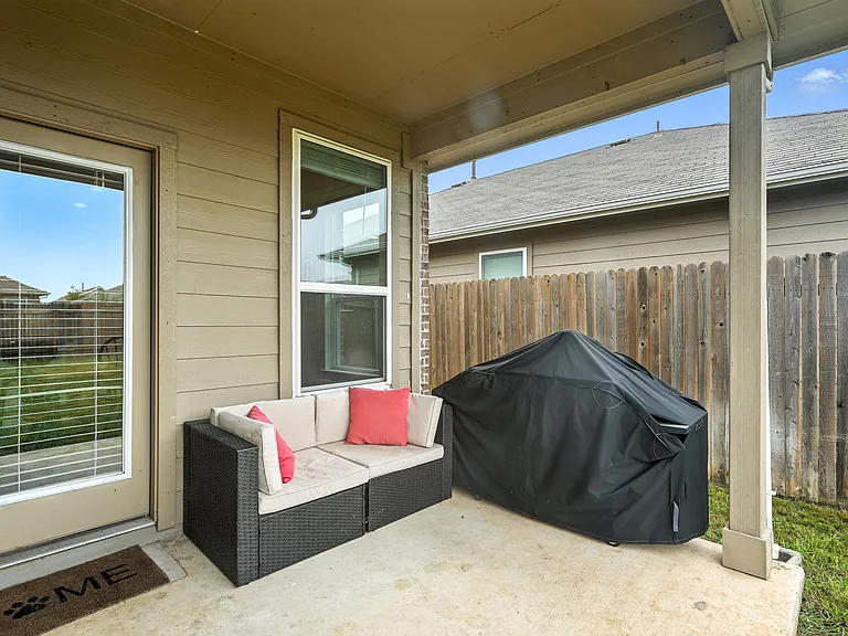Covered patio