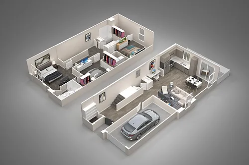 Floor plan 3 Bed/2.5 Bath