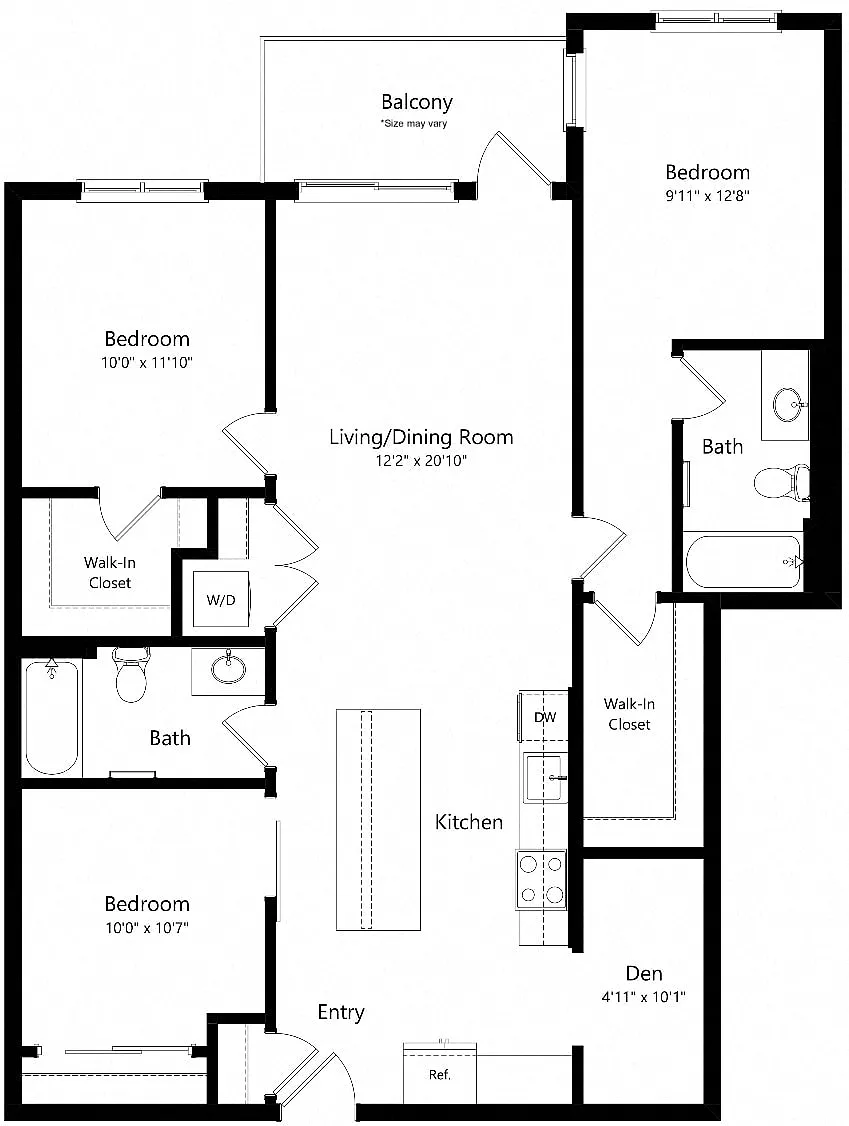 Floor plan C1D