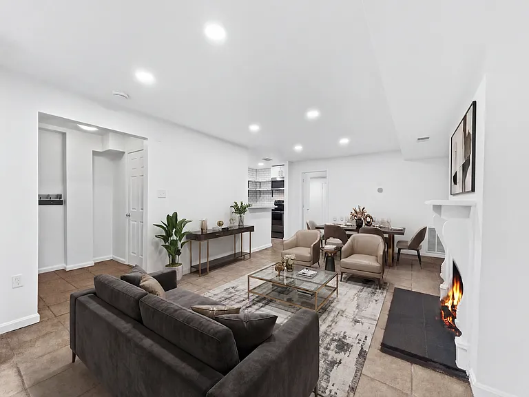 Virtual staging design of living/dining area #1