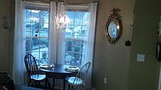 Breakfast bay window table