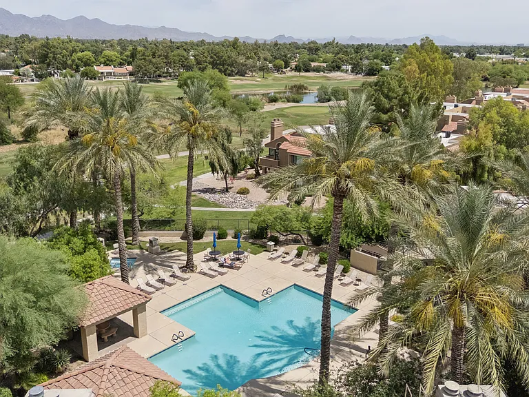 Drone view of your community pool