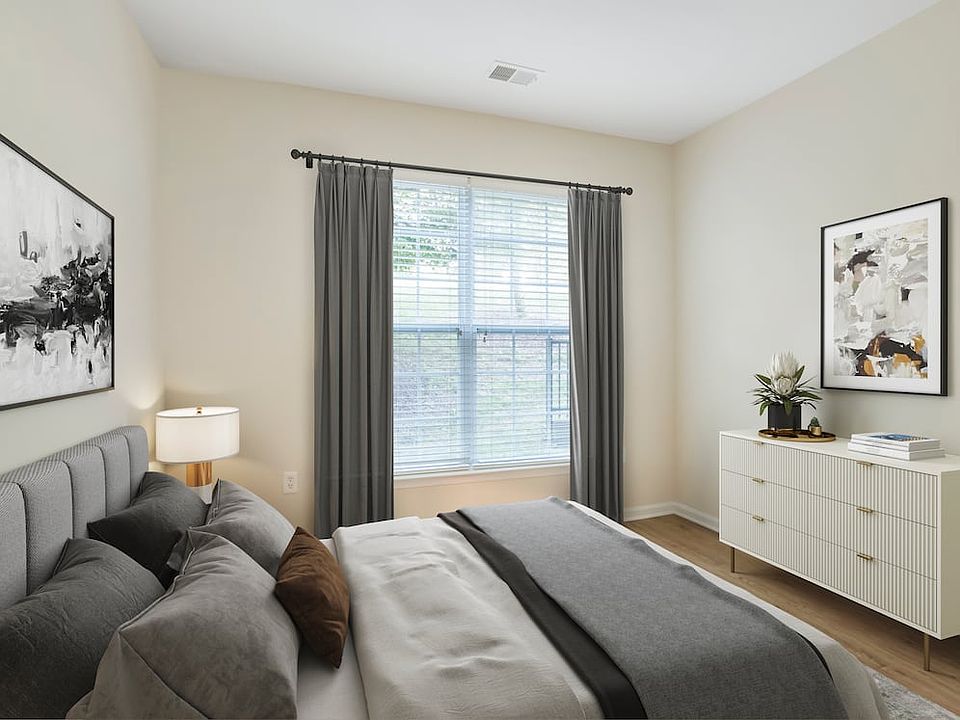 Renovated Package II bedroom with hard surface flooring