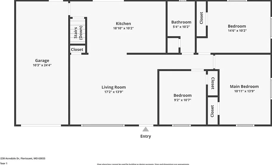 3 bed, 1.0 bath, 960 sqft, $1,765 — Photo 2