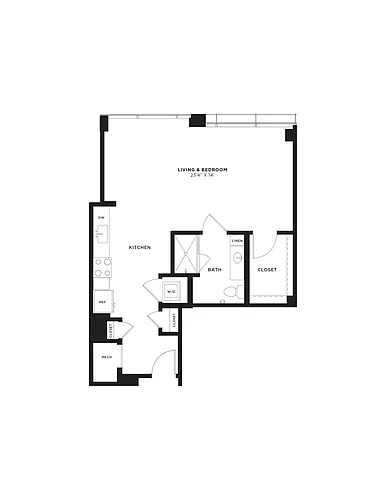Floor plan Studio-SA